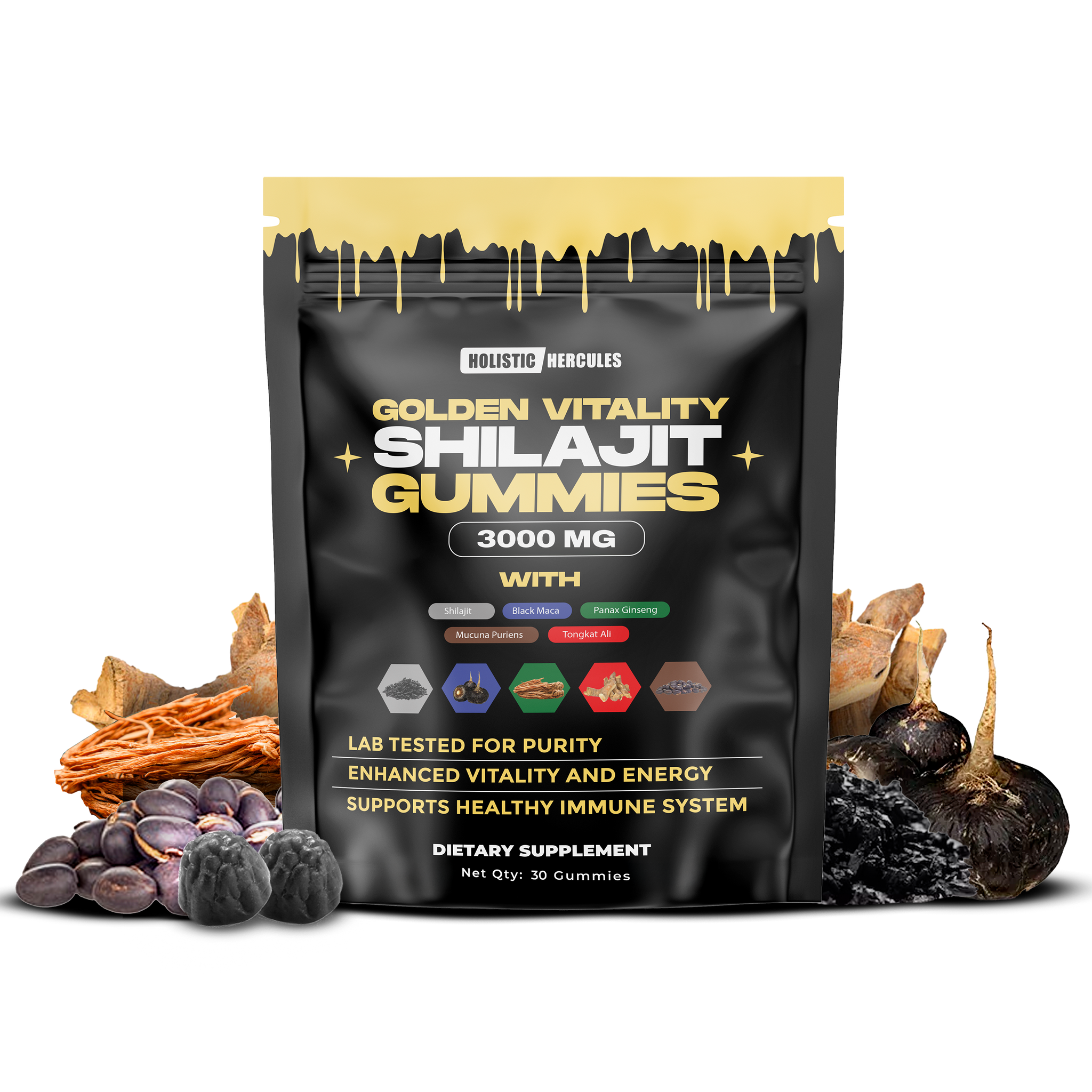 Golden Vitality Shilajit Gummies
