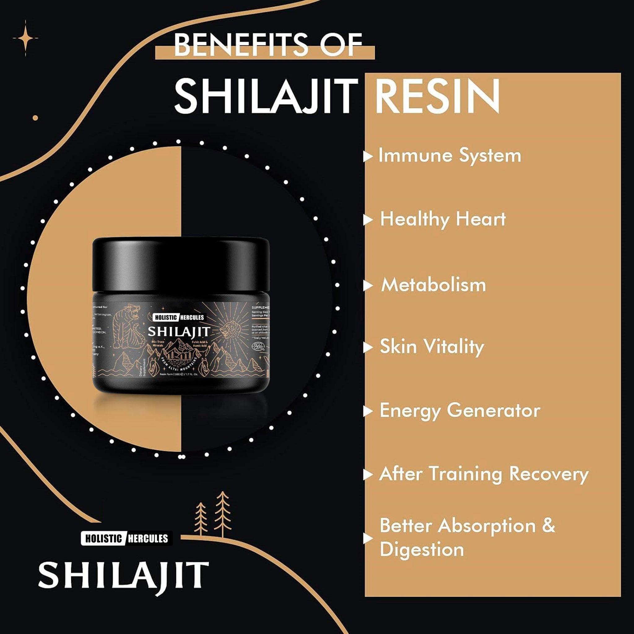 Hercules Pure Himalayan 500MG Shilajit Resin™